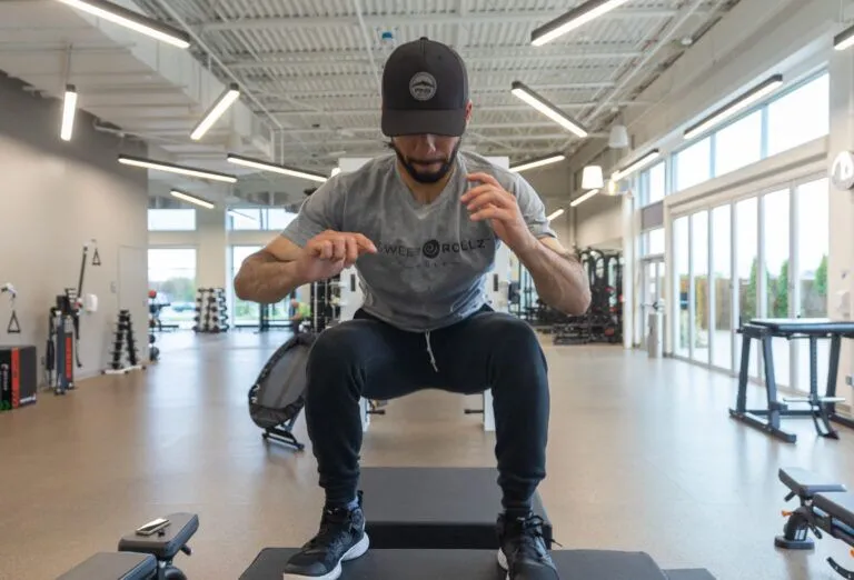 A member working out at Method Health Club.